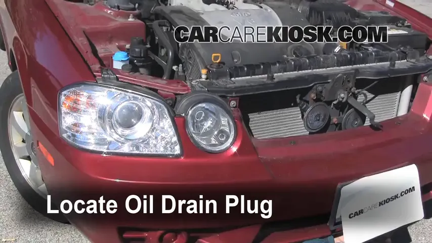 2004 Kia Optima EX 2.7L V6 Oil Change Oil and Oil Filter